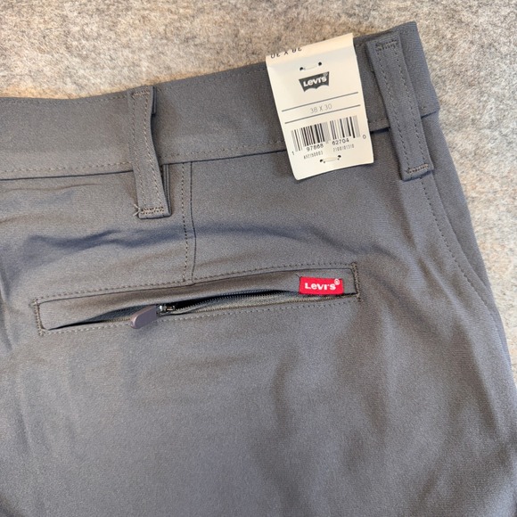 Levis XX Chino Standard Tech Pants Mens 38x30 Grey Tapered Stretch A92150003 NWT - Picture 12 of 14